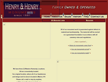 Tablet Screenshot of henryandhenrymonuments.com